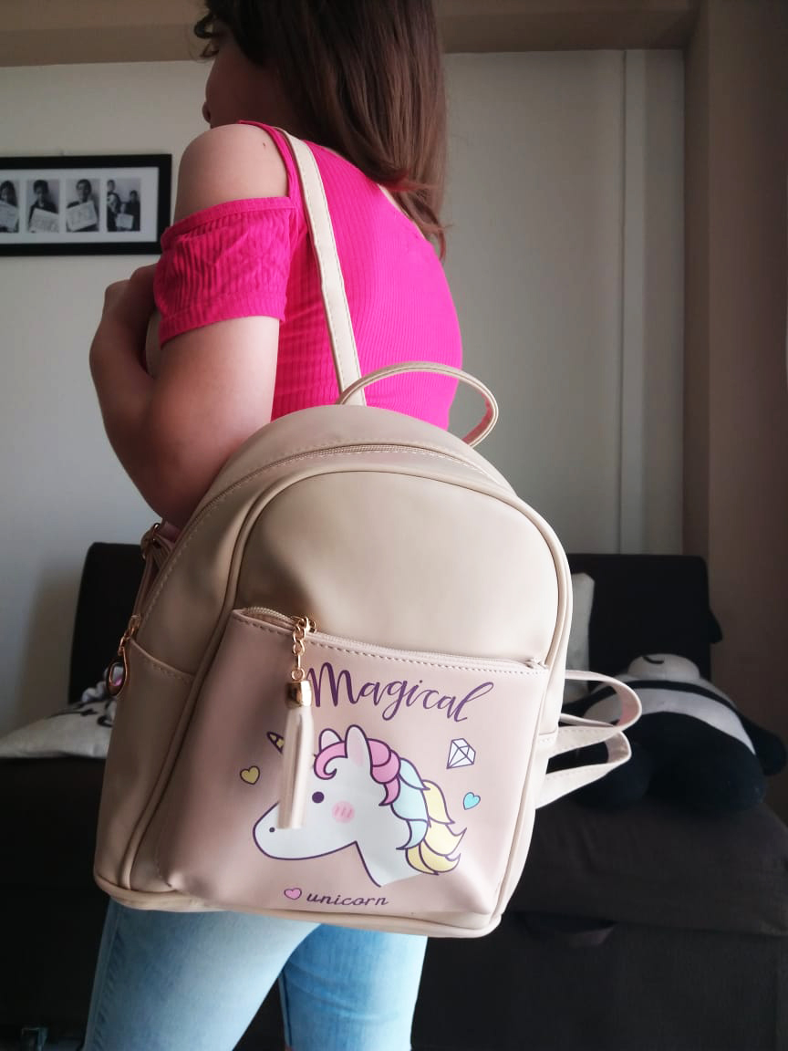 Mochila 2024 unicornio jeans